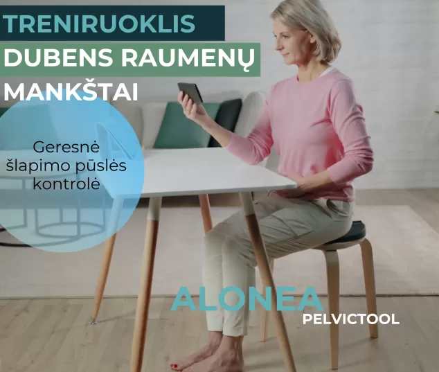 Dubens dugno treniruoklis Alonea PelvicTool - naujas būdas tikslingam dubens dugno raumenų stiprinimui