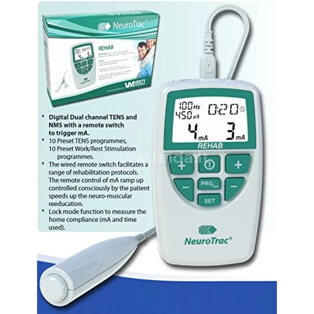 Elektrostimuliacijos aparatas NeuroTrac REHAB (TENS+FES)