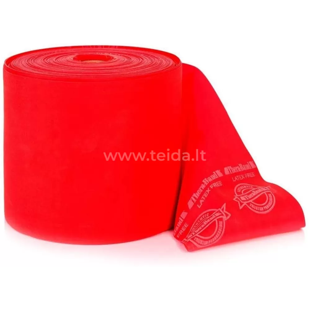 Thera-Band elastinė juosta be latekso, raudona, 1m