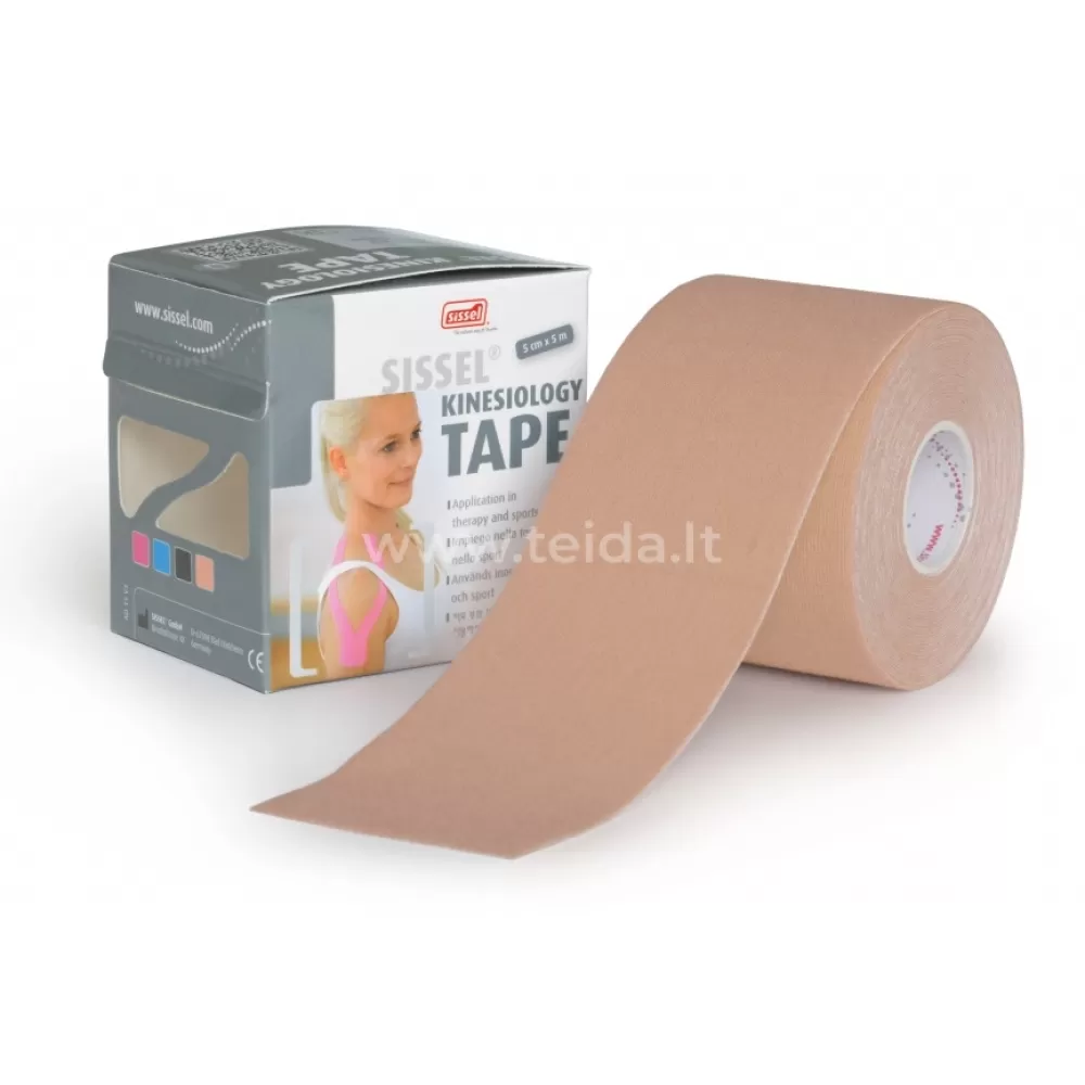 SISSEL® kineziologinis teipas, 5 cm x 5 m, kūno spalvos