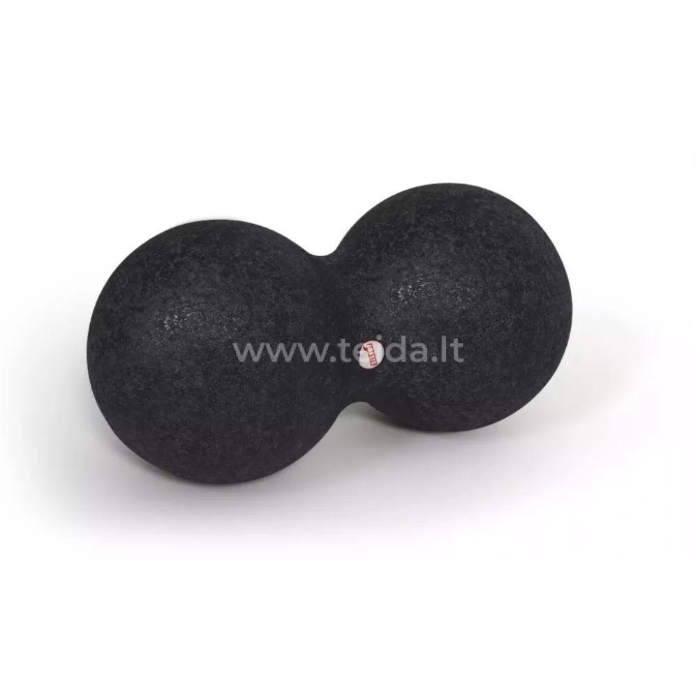 SISSEL® Myofascia dvigubas kamuoliukas, 8x16 cm, juodos spalvos