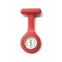 Slaugytojos laikrodis su silikonine apyranke, raudona
