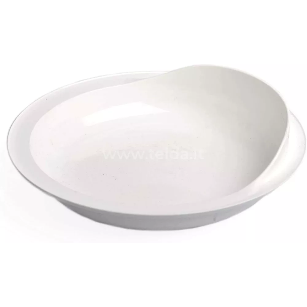 Plastikinė lėkštė su neslystančiu pagrindu