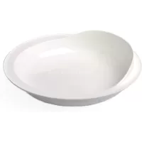 Plastikinė lėkštė su neslystančiu pagrindu