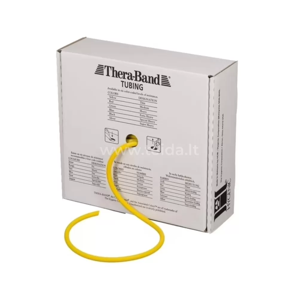 Thera-band apvali elastinė juosta, geltona