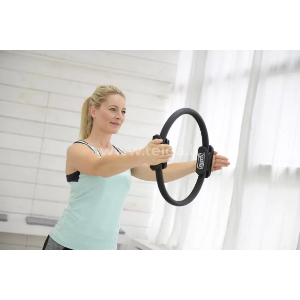 SISSEL® Pilates žiedas, 38 cm, juodas SISSEL® Pilates žiedas, 38 cm, juodas