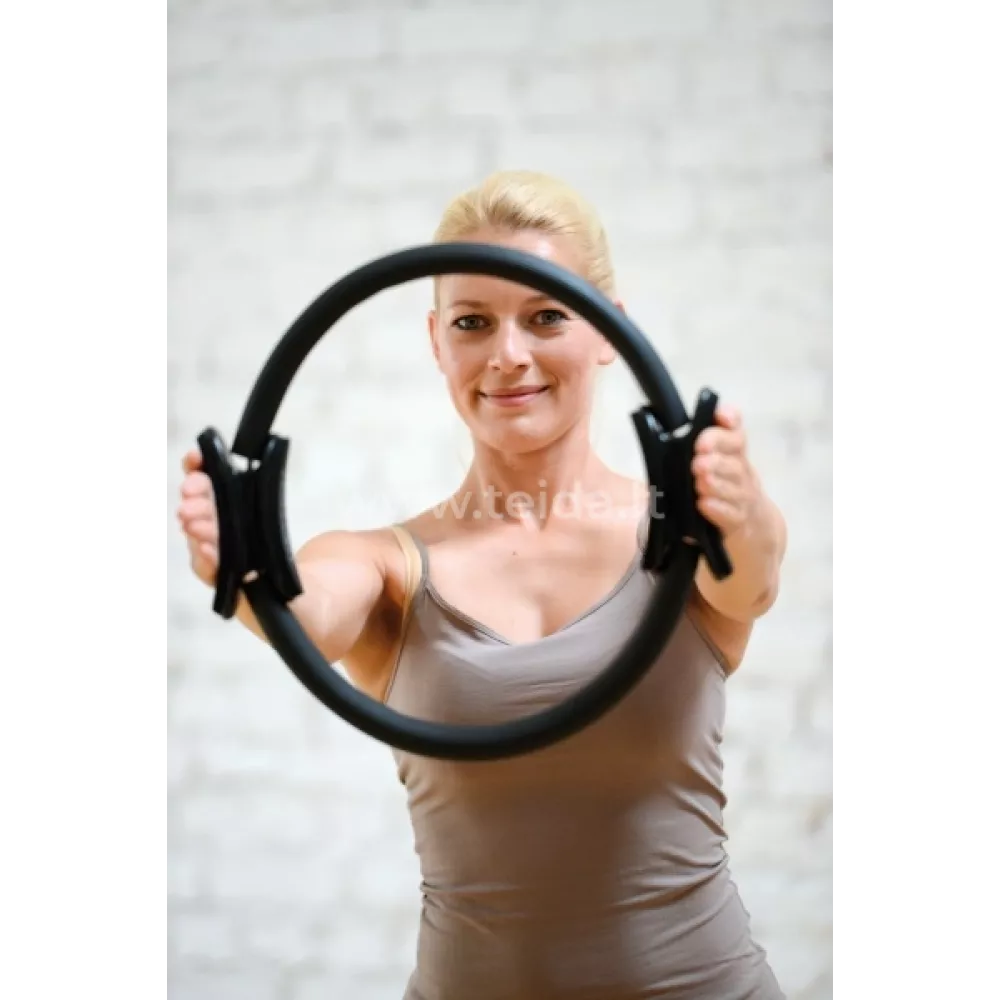 SISSEL® Pilates žiedas, 38 cm, juodas