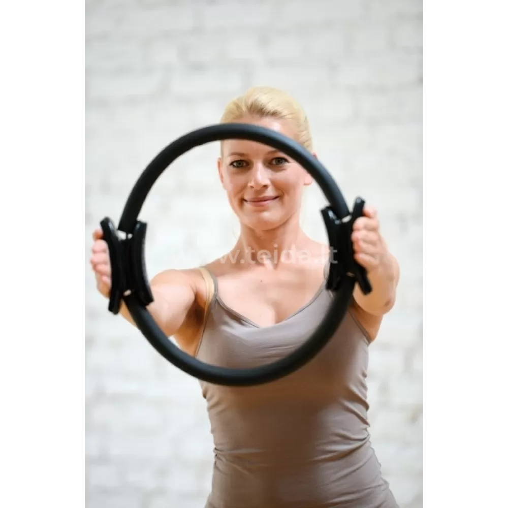 SISSEL® Pilates žiedas, 38 cm, juodas SISSEL® Pilates žiedas, 38 cm, juodas