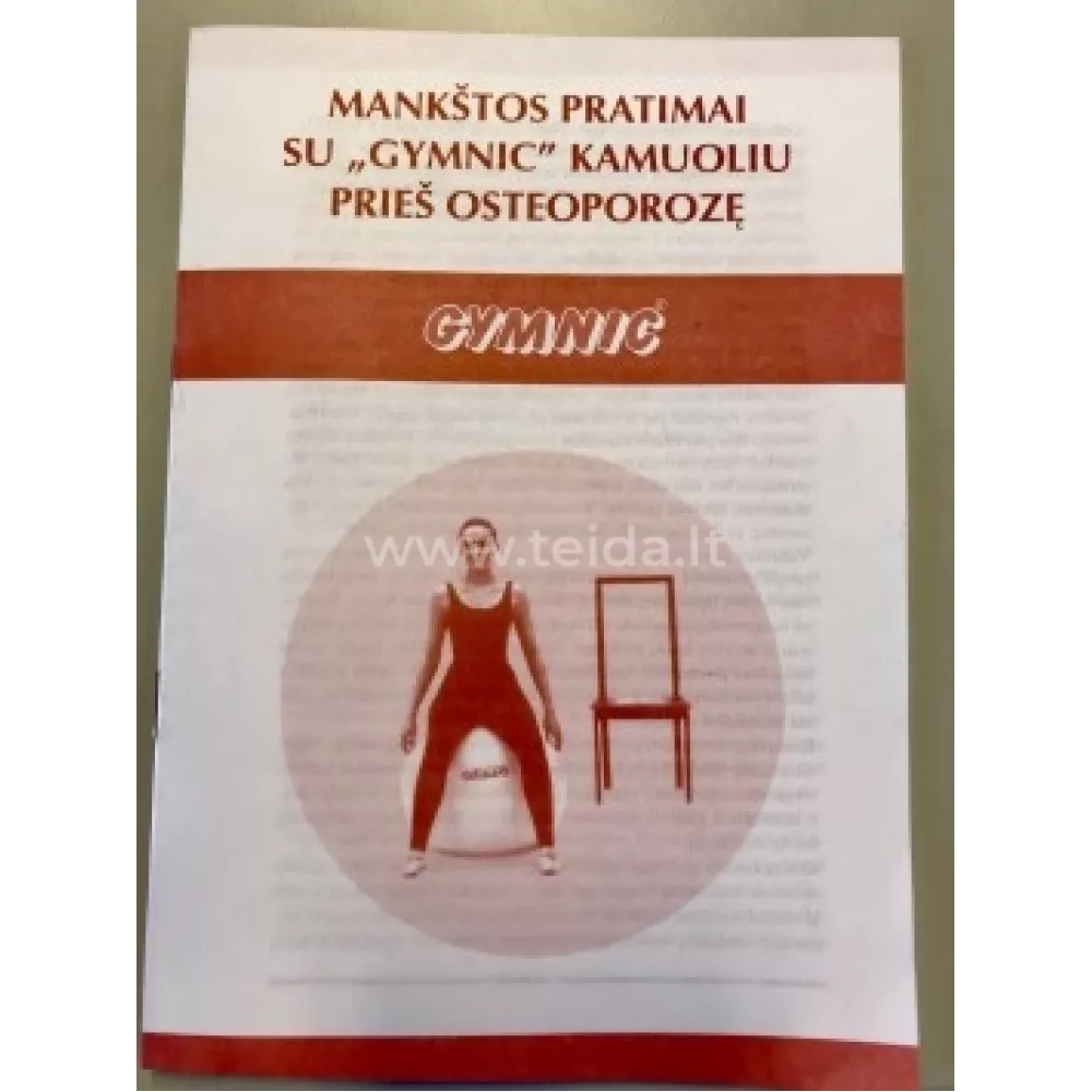 Knygelė Mankštos pratimai su Gymnic kamuoliu prieš osteoporozę