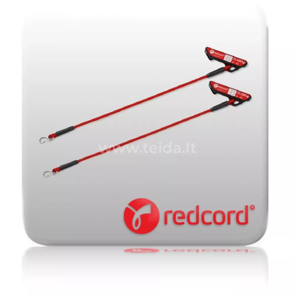 Redcord neelastinė virvė su tvirtinimu 60 cm, raudona (pora) Redcord neelastinė virvė su tvirtinimu 60 cm, raudona (pora)