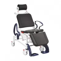PHOENIX mechaninis atlenkiamas dušo vežimėlis - multifunkcinė kėdė