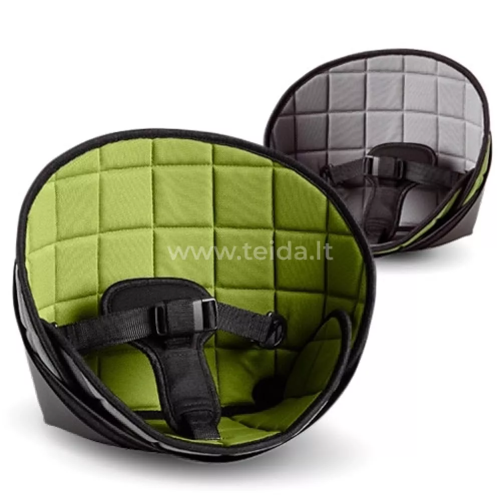 R82 Scallop sėdynė, dydis 1, pilka/žalia