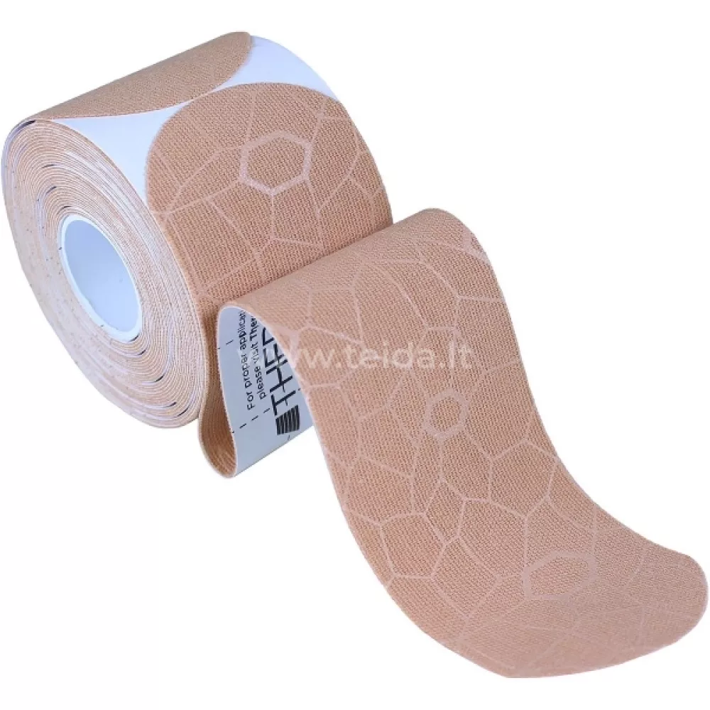 Thera-Band kineziologinis teipas, sukarpytas, kūno/koralinė