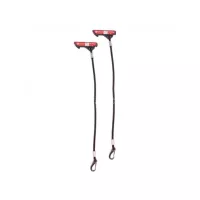 Redcord elastininė virvė su tvirtinimu 60cm, mažo pasipriešinimo, juoda (pora)