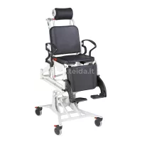 PHOENIX hidraulinis atlenkiamas dušo vežimėlis - multifunkcinė kėdė
