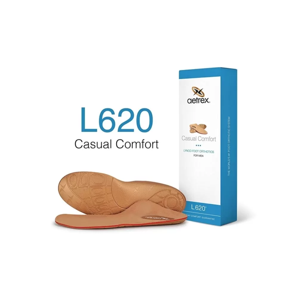 Ortopediniai vidpadžiai kasdienei avalynei Aetrex Casual Comfort L620, žemam skliautui, moterims