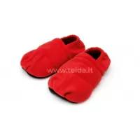 SISSEL® Linum Relax šildančios šlepetės, 41 - 45 dydis, raudonos