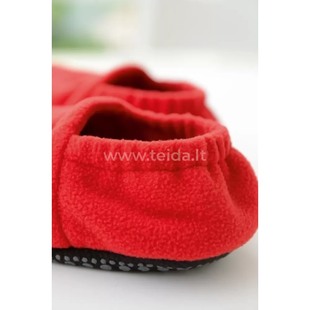 SISSEL® Linum Relax šildančios šlepetės, 41 - 45 dydis, raudonos