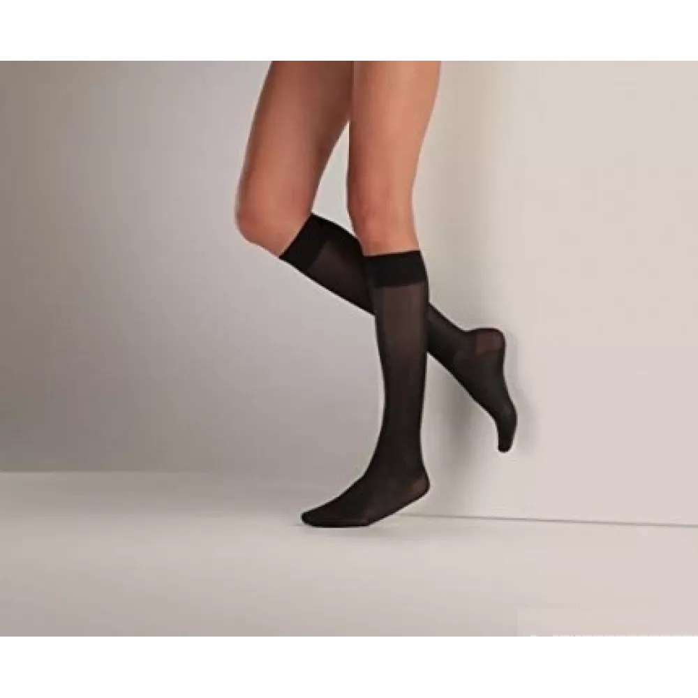 Moteriškos profilaktinės kompresinės kojinės iki kelių, 1 pora