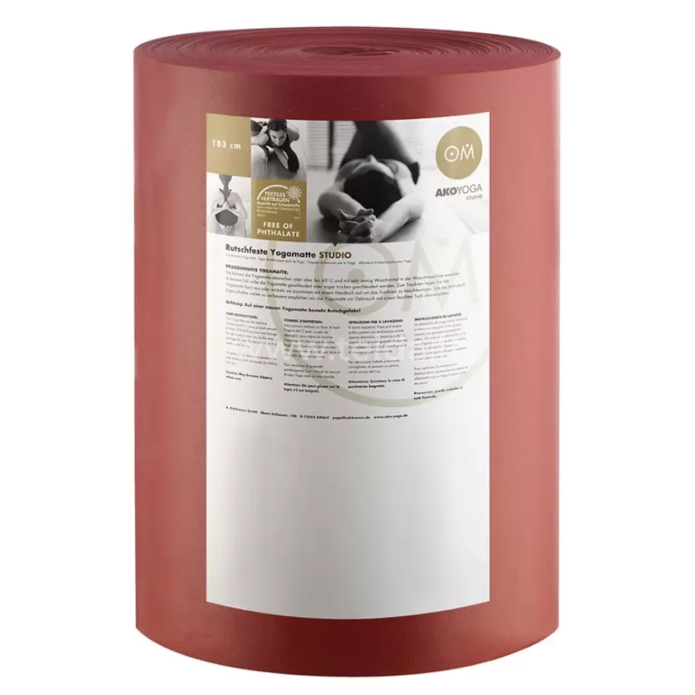 Rulonas jogos kilimėliams, 30x0.6 m/4.5mm, bordo