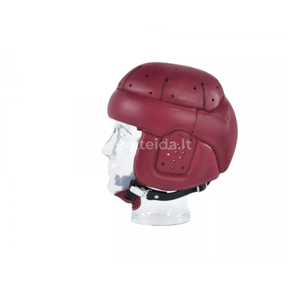 Apsauginis šalmas Starlight® Protect Plus Leather uždaru viršugalviu, su apsauga ausims