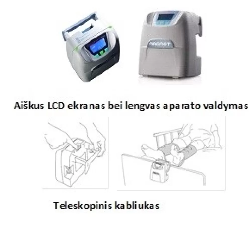 Giliųjų venų trombozės profilaktikos aparatas VenaFlow® Elite System su baterija