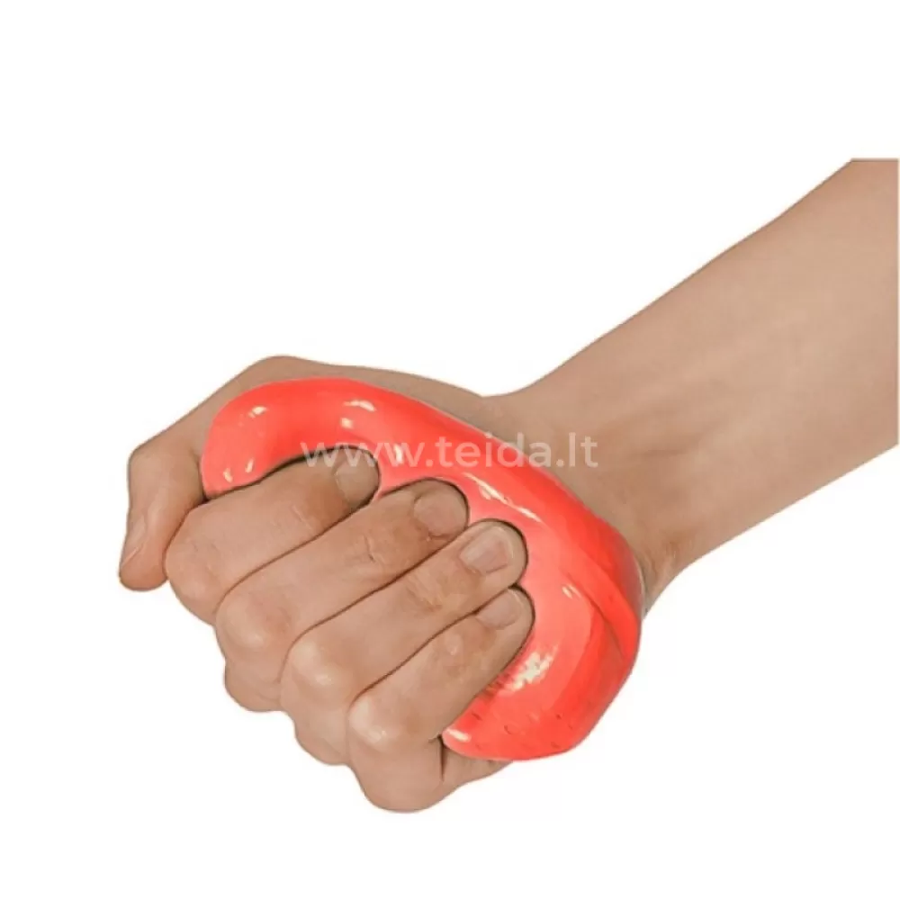 Ergoterapinė masė, raudona, vidutinio kietumo