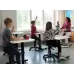 Salli mažas rašomasis stalas, baltas rėmas, baltas stalviršis