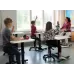 Salli mažas rašomasis stalas, baltas rėmas