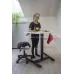 Salli mažas rašomasis stalas, baltas rėmas