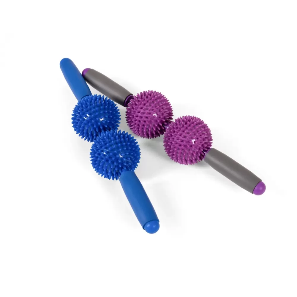 SISSEL® Spiky Twin Roller masažuoklis, violetinis