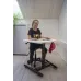 Salli mažas rašomasis stalas, juodas rėmas