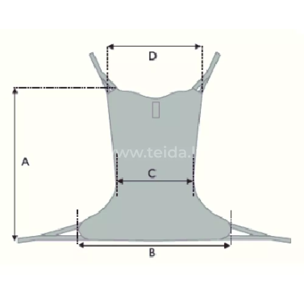 Kėlimo Diržas Comfort Standard, Spacer Audinys XL