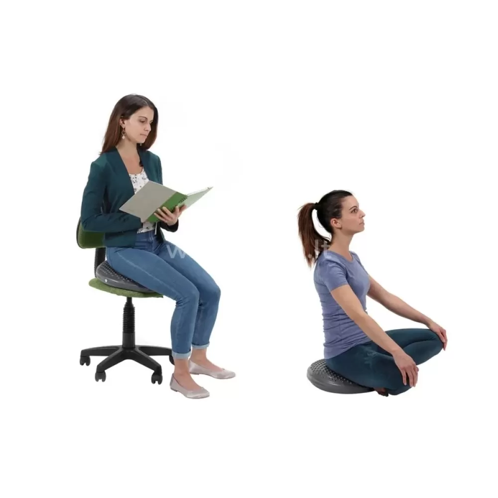 Apvali balansavimo pagalvėlė Disc'o'Sit, pilka