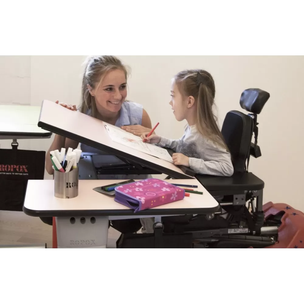 Ergoterapinis stalas Ropox Vision, 2-jų dalių stalviršis, mechaninis