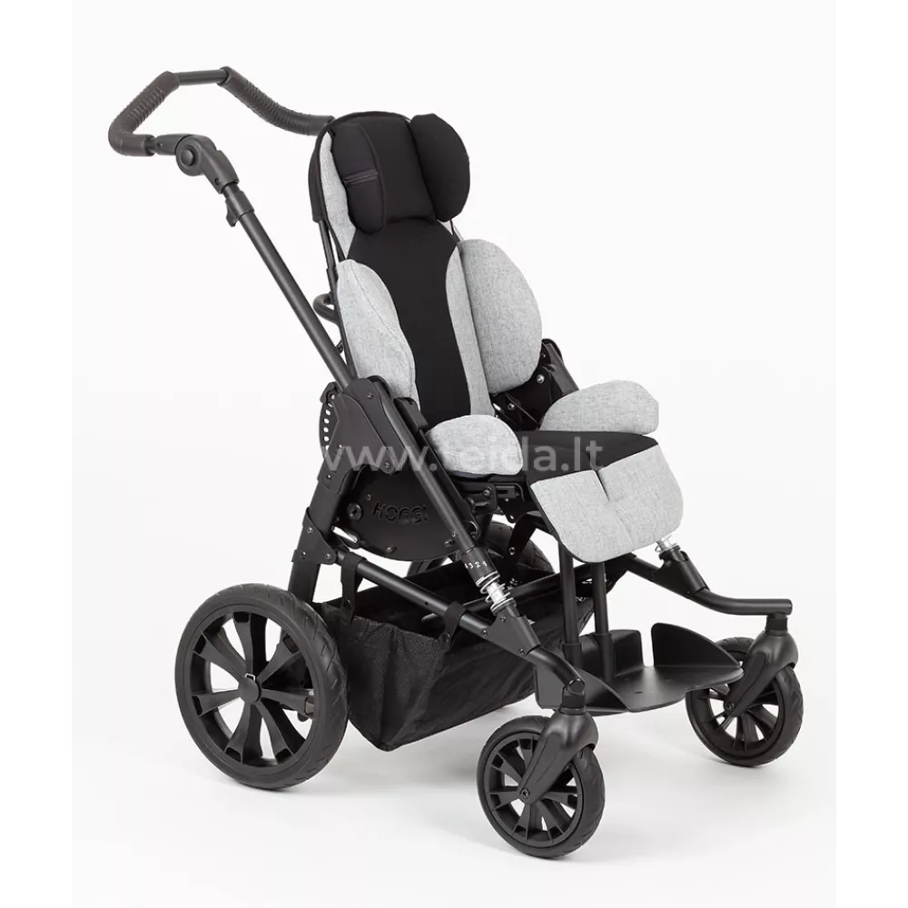 Palydovo valdomas vežimėlis HOGGI Bingo Evolution juodas/juodi-pilki