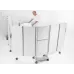 Mobili širma, 3 sekcijų statoma lovūgalyje, aukštis 1,55 m, balta