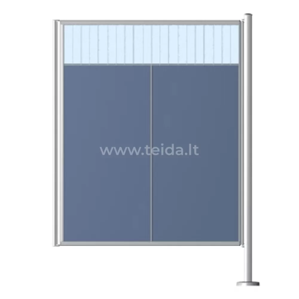 Širma dušui 0.93 m, aukštis 1.30 m (viena panelė)