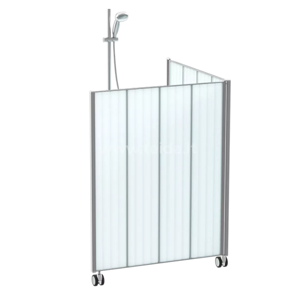 Širma dušui 0.71 m x 2, aukštis 1.50 m (dešinė pusė)