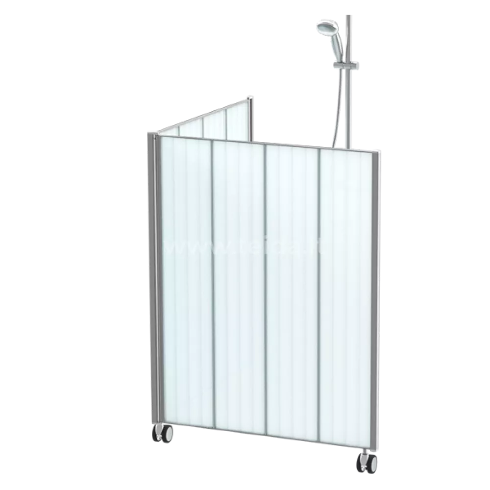 Širma dušui 0.93 m x 2, aukštis 1.70 m (kairė pusė)