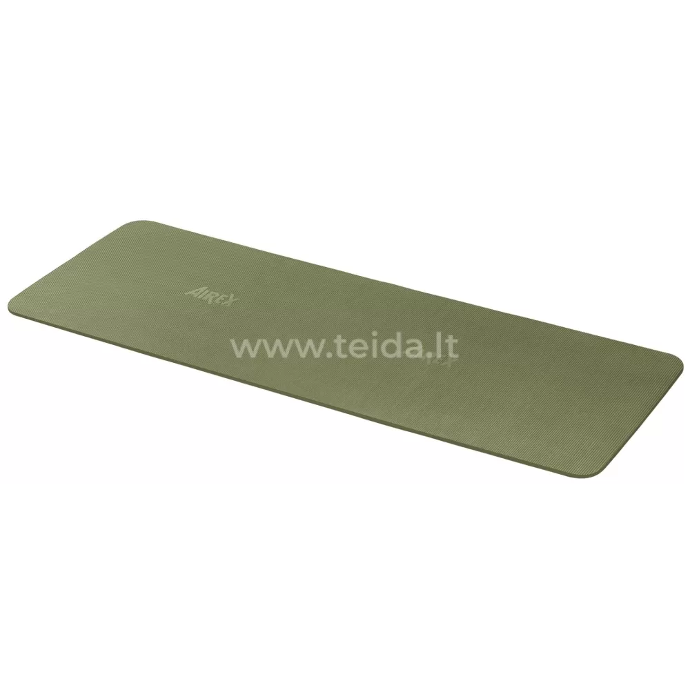 Airex mankštos kilimėlis Heritage 1900x600 mm, 8 mm, olive su neperšlampamu krepšiu
