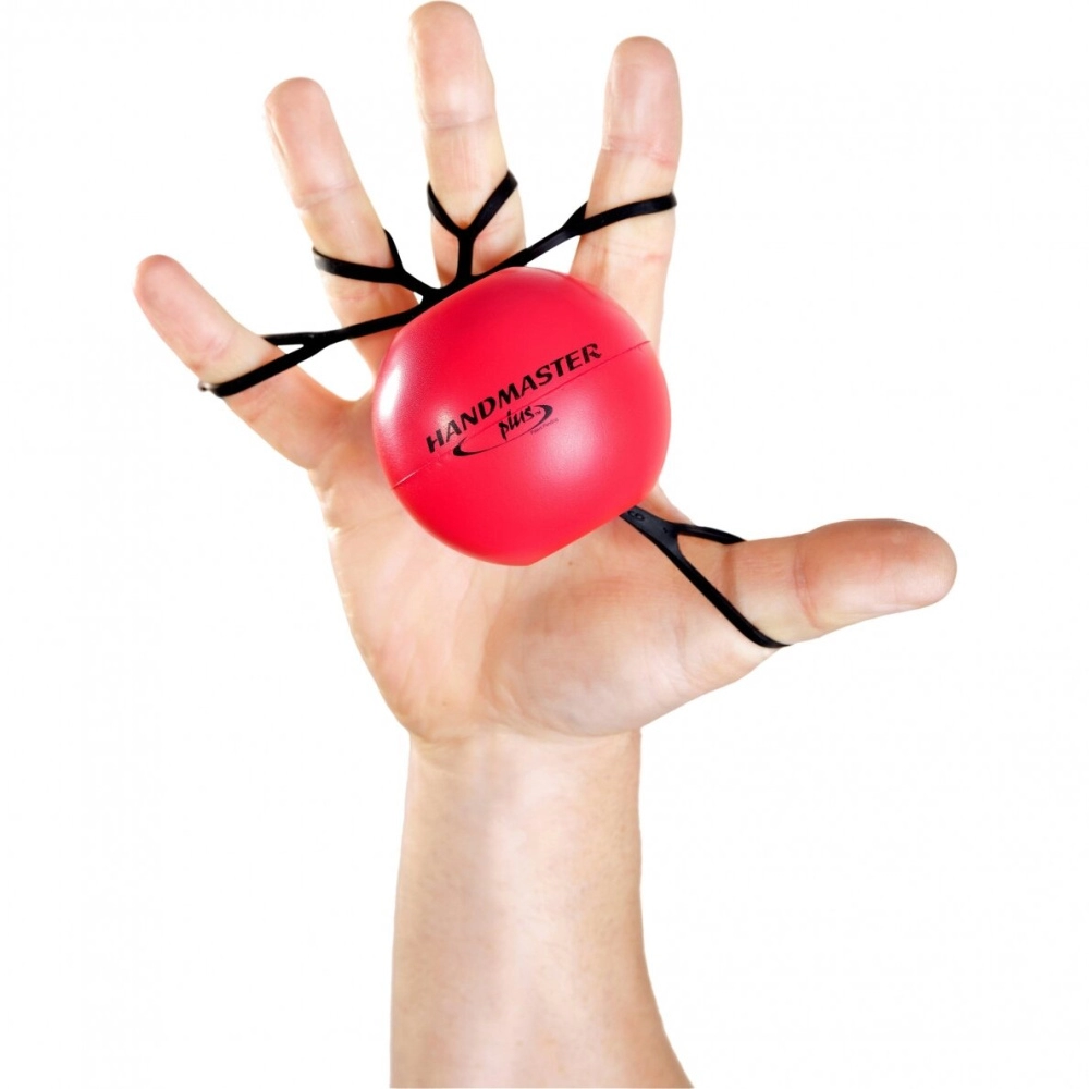 Plaštakos treniruoklis Handmaster Plus raudonas, vidutinio kietumo