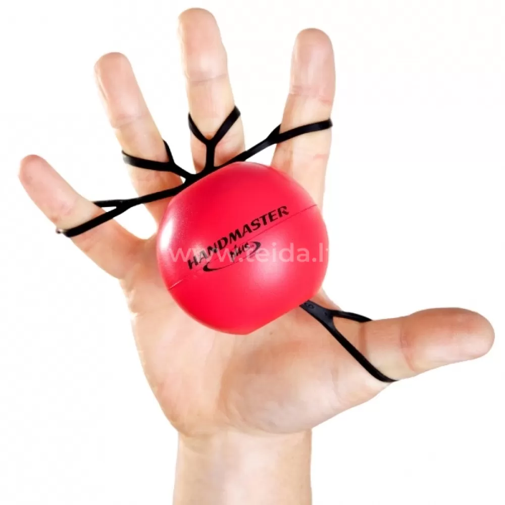 Rankos treniruoklis Handmaster Plus,raudonas,vidut