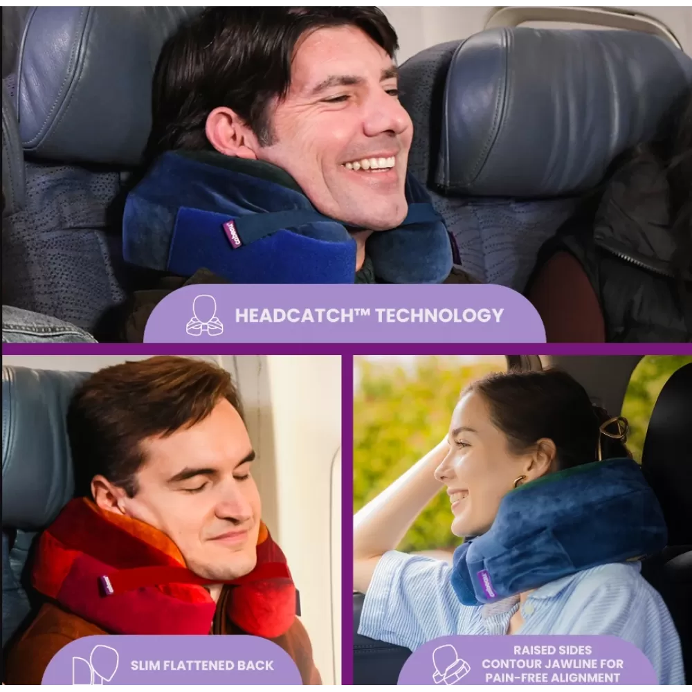 Kelioninė pagalvėlė kaklui Evolution žalia/mėlyna