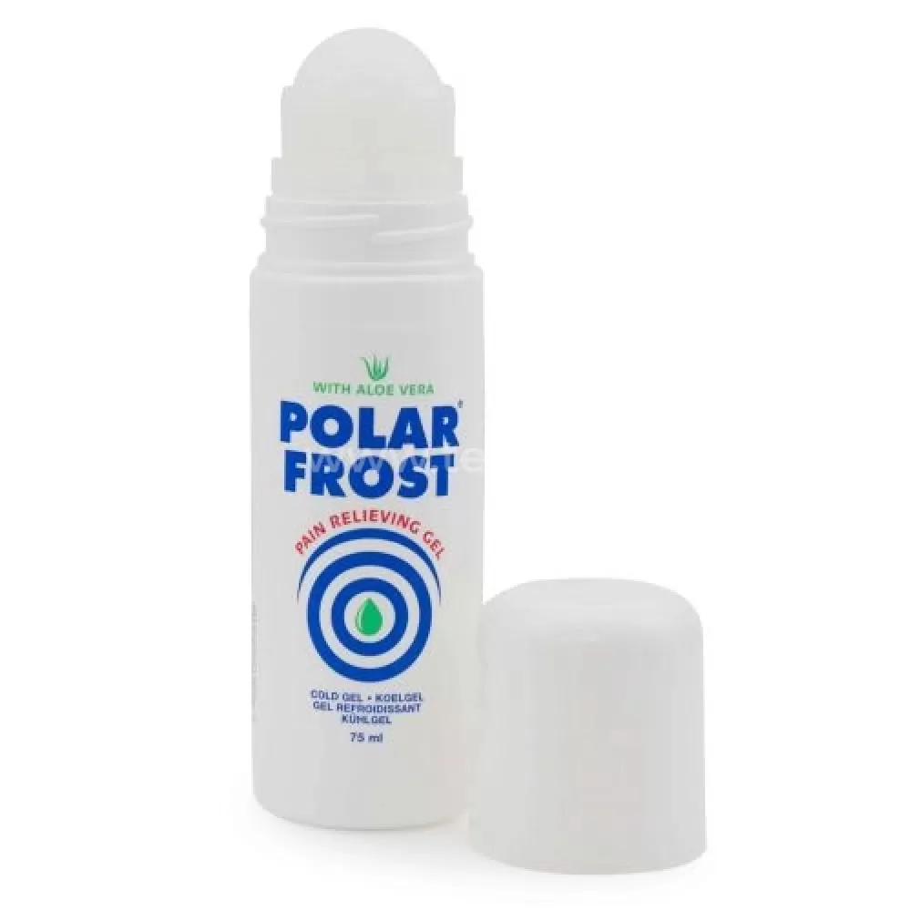 Polar Frost šaldantis rutulinis gelis skausmui malšinti, 75 ml