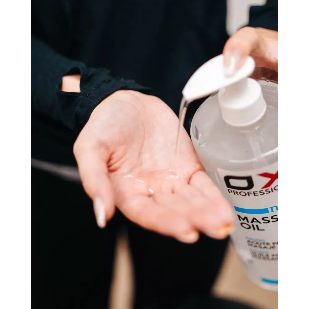 Aliejus neutralus masažui OXD, 1Ltr su dozatoriumi