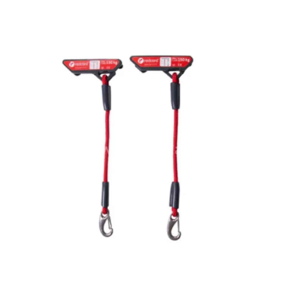 Redcord neelastinė virvė su tvirtinimu 30 cm, raudona, 1 vnt