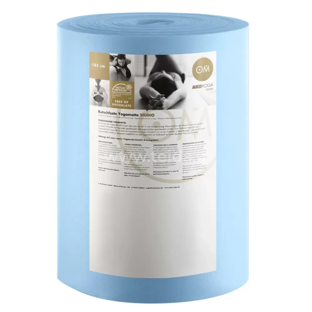 Rulonas jogos kilimėliams, 30x0.6 m/4.5mm, šviesiai mėlyna