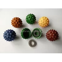 Masažinis kamuoliukas su 2 žiedais pirštams