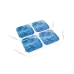 Elektrodai su šaldymo efektu 5x5 cm, 4 vnt